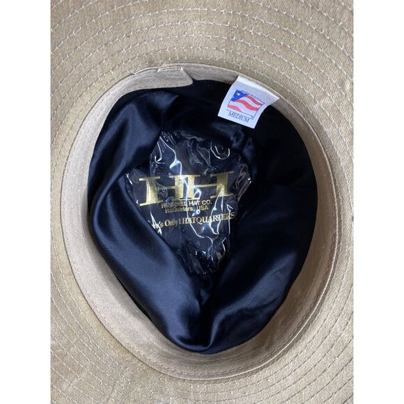 Henshel Hat‎ Company Aussie Walker Bush Hat Khaki Canvas Side Snap Medium USA - Picture 6 of 8